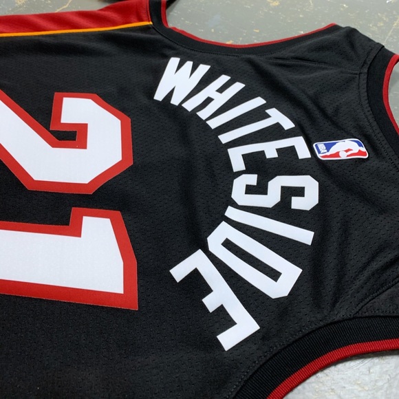 Nike Miami Heat Hassan Whiteside Jersey 864487-010 21 44 Medium Swingman NBA - Picture 8 of 9